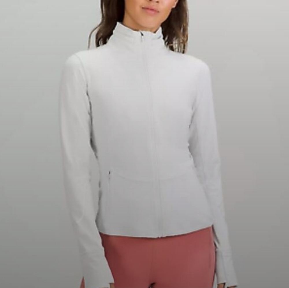 Lululemon Nulux Reflective Running Jacket Light Vapor Size 10